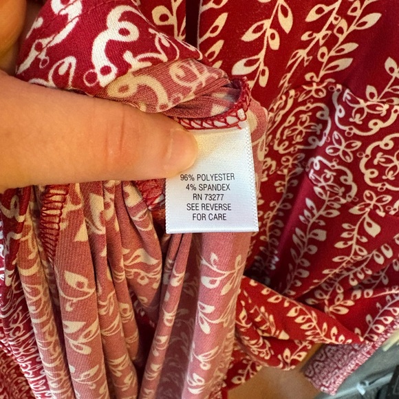 Red Patterned Dress - Picture 3 of 4